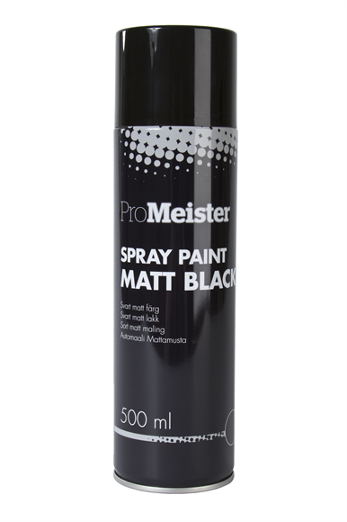 Promeister - Sprayfarge Matt Svart - 500 ML