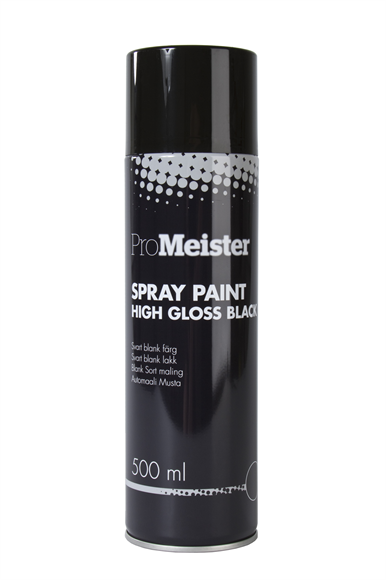 Promeister - Sprayfarge Blank Svart - 500 ML