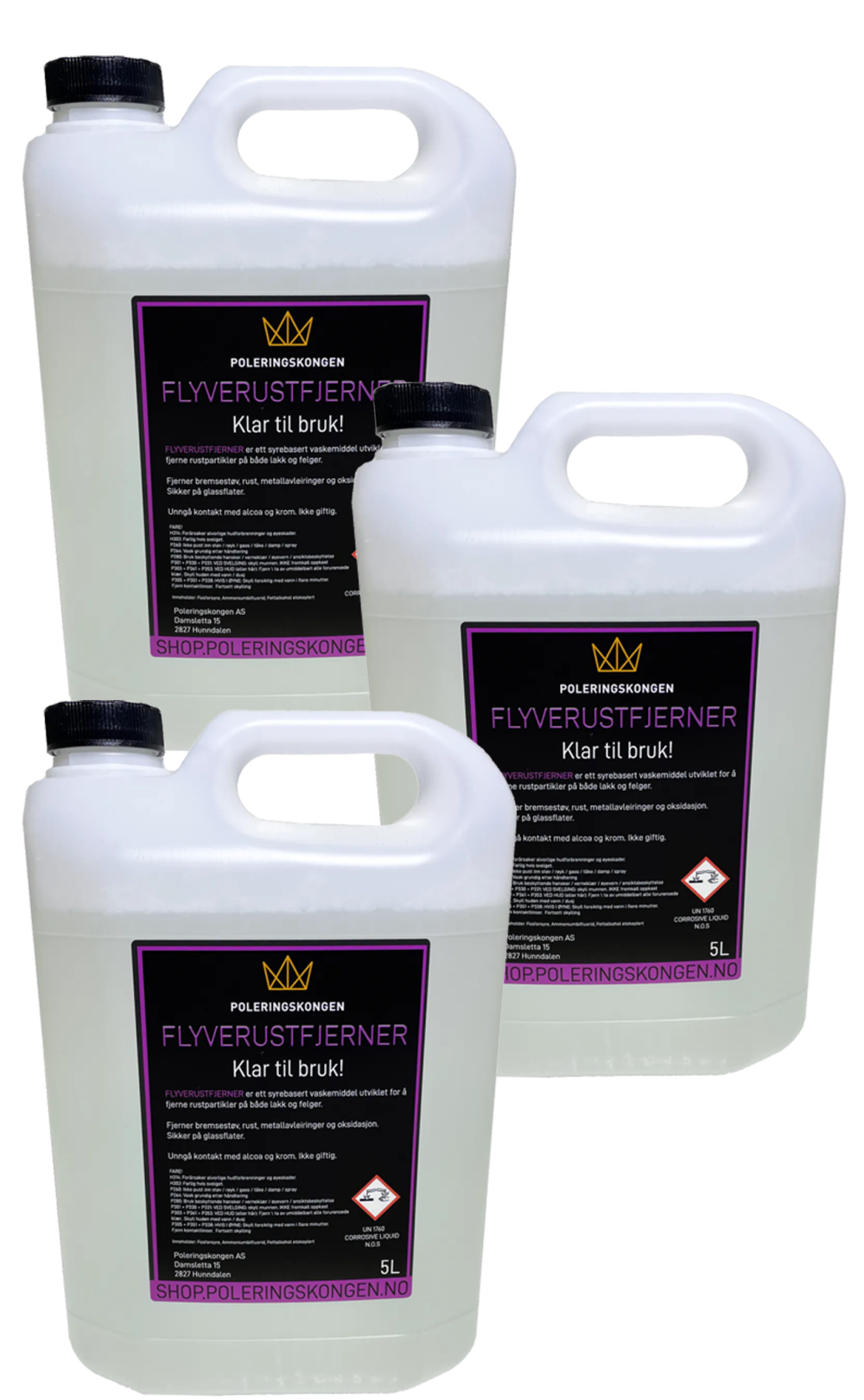 Flyverustfjerner - 5 L X 3