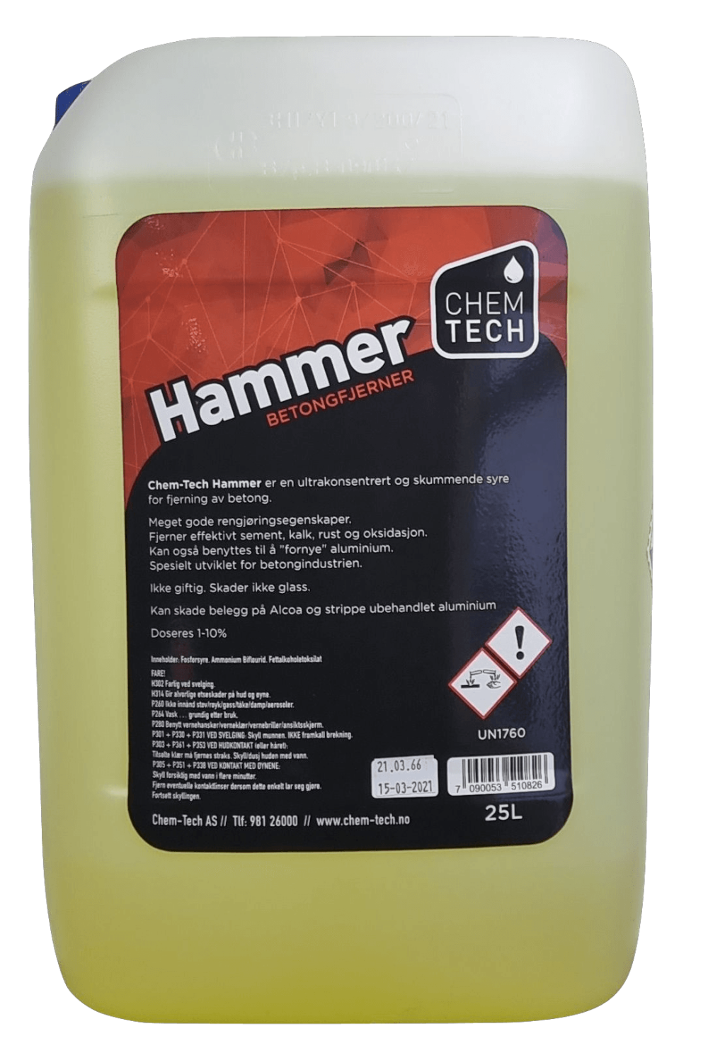 Chem-Tech - Hammer - Betongsyre - Superkonsentrat - 25 L