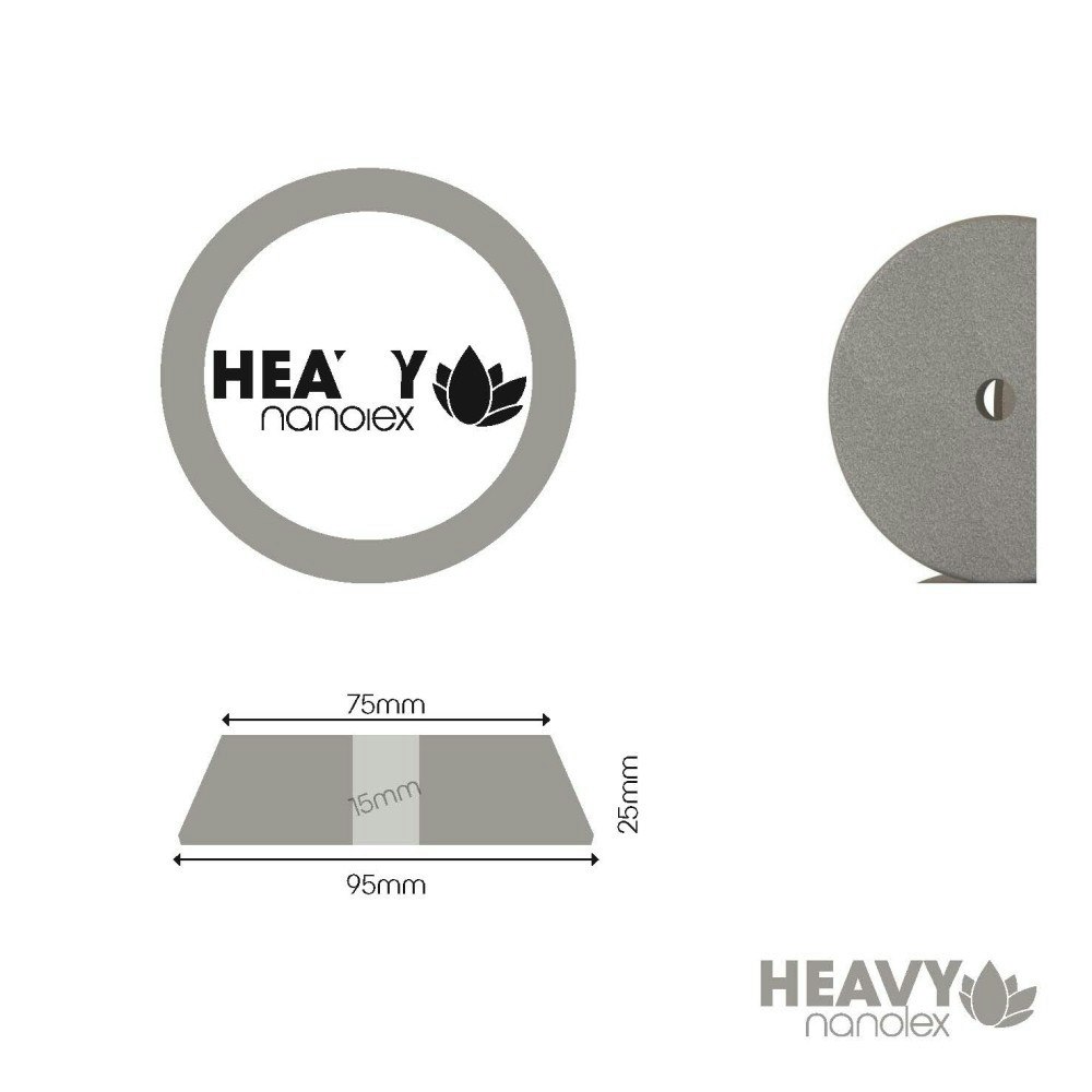 Polishing Pad - 95x25x75 - Hard Gray - Single