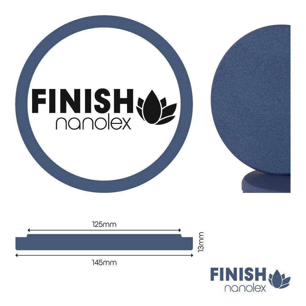 Polishing Pad - 145x13x125 - Soft Dark Blue - 3 pcs