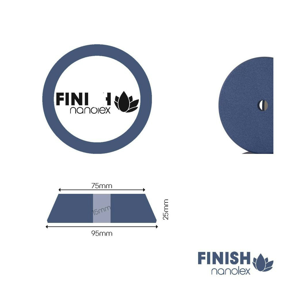 Polishing Pad - 95x25x75 - Soft Dark Blue - Single