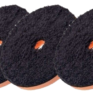 5″ - 125 mm - DA Black Microfibre Pad X 3