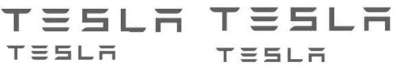 Kaliper dekor - Tesla - Hvit - 4 stk