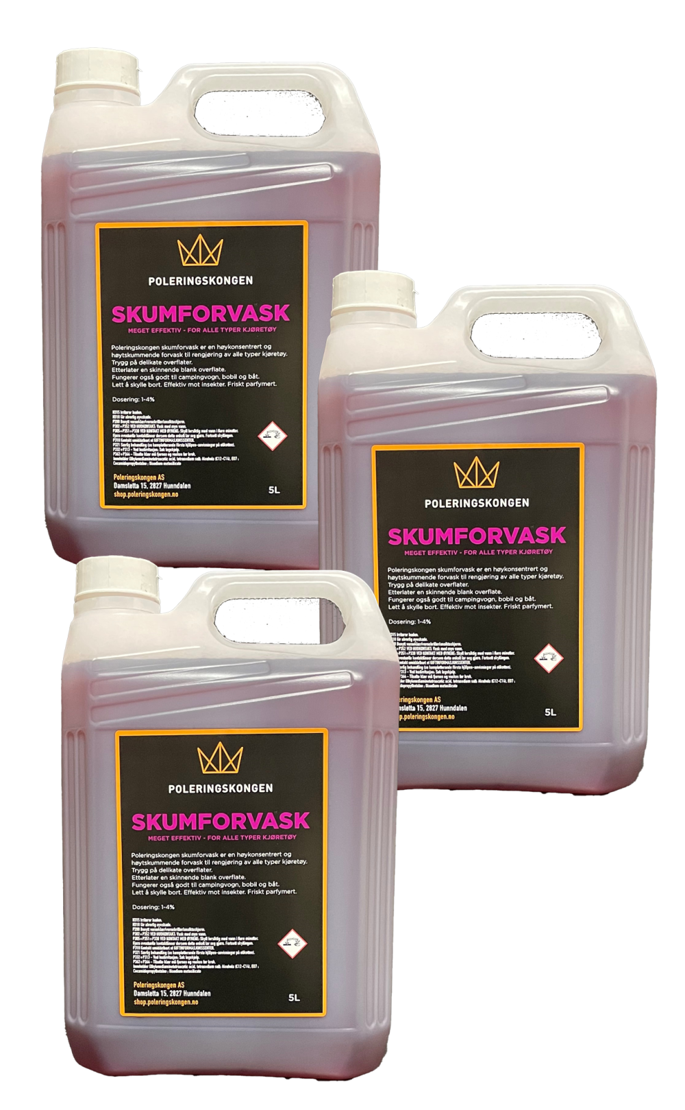 Skumforvask - 5 L x 3